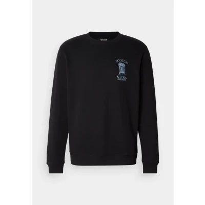 Abbildung von Scotch &amp; Soda LEFT Chest Artwork Sweatshirt, Herren, Größe: Small, Black