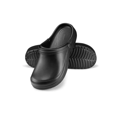 Abbildung von ESTRO Gartenclogs Damen Clogs Gummi Gartenschuhe Garten Leicht Gummischuhe Sommer F07 (39 EU, Schwarz)