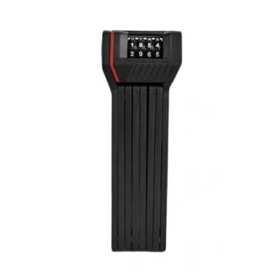 Abbildung von TRELOCK Code Faltschloss FS 280/100 TWO.GO, 100 cm lang, inkl. X MOVE Halter, Sicherheitsstufe 7, Zahlenschloss, Passend für alle Rahmen, Schwarz