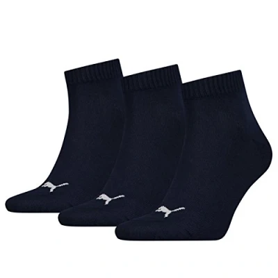 Abbildung von PUMA Unisex Plain 3P Quarter Socke, Blau (Navy), (3 Paar Pack) 43 46, 3er Pack