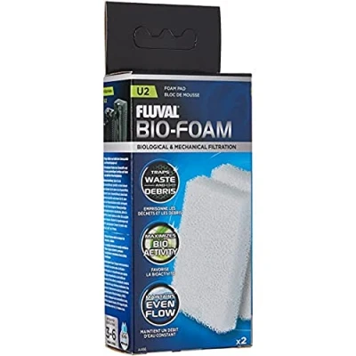Abbildung von Fluval Schaumstoffpatrone, für große Schmutzpartikel den Innenfilter U2, 2er Pack