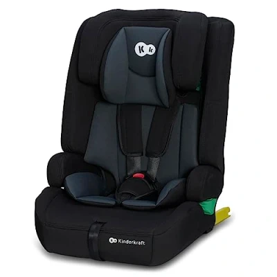 Abbildung von Kinderkraft SAFETY FIX 2 I SIZE 76 150 cm Kindersitz 9 36 kg, Kinderautositze mit isofix, Einstellung der Kopfstütze, spezielle Sicherheitssysteme, 5 punkt gurte, Einsatz im set, Schwarz