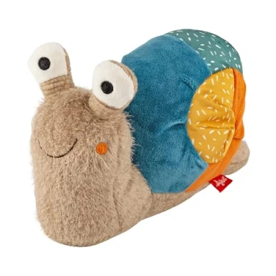 Abbildung von sigikid 43282 Schnecke Patchwork Sweety, Plüsch, Kuscheltier, Stofftier, kuschelweich, ab 3 Monaten