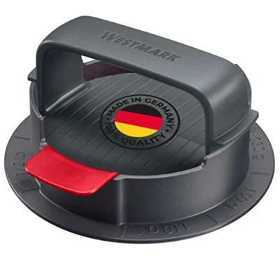 Abbildung von Westmark Hamburgermaker VARIO PLUS Robuste Burgerpresse für Patties, individuelle Patty Größen einstellbar, saubere Anwendung, auch vegane Burger ABS