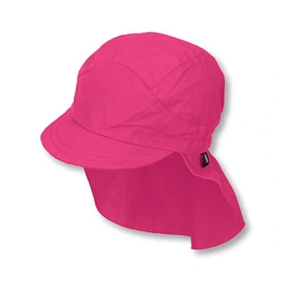 Abbildung von Sterntaler Unisex Kinder Schirmmütze mit Nackenschutz Ohne Bindebänder Mütze, magenta, 57