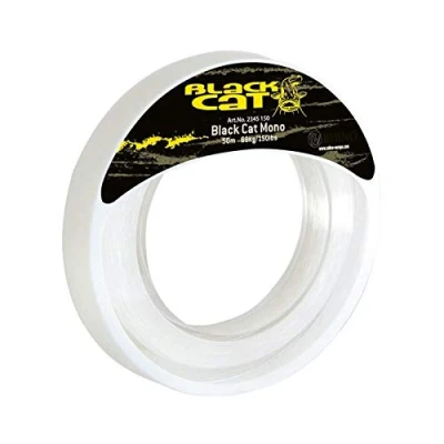 Abbildung von Black Cat Ø1,3mm Mono Leader 50m 77kg,170lbs, klar, 1,3 mm