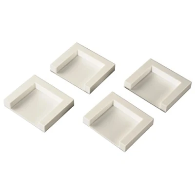 Abbildung von Xavax Trocknerfixierplatten 4er Set zum Aufkleben (selbstklebende Fixierplatten, 4,5 x cm, unempfindlich gegen Feuchtigkeit, rutschfest dank Spezialkleber) weiß