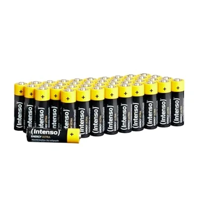 Abbildung von Intenso Energy Ultra AA Mignon LR6 Alkaline Batterien, Silber, (40Stück )