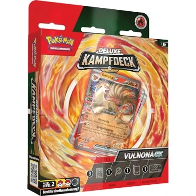 Abbildung von Pokémon Sammelkartenspiel: Deluxe Kampfdeck Vulnona ex (sofort spielbares Deck mit 60 Karten &amp; Zubehör)