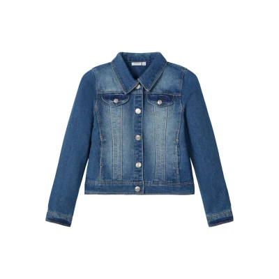 Abbildung von Name it Nitstar RIKA Jeansjacke für Kinder, Größe: 92, Medium blue denim