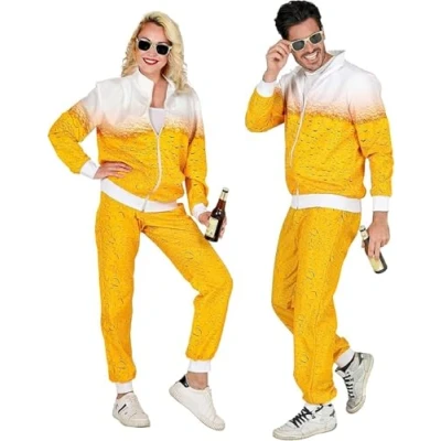 Abbildung von W WIDMANN MILANO Party Fashion Kostüm Trainingsanzug, Bieranzug, 80er Jahre Outfit, Jogginganzug, Bad Taste Faschingskostüme