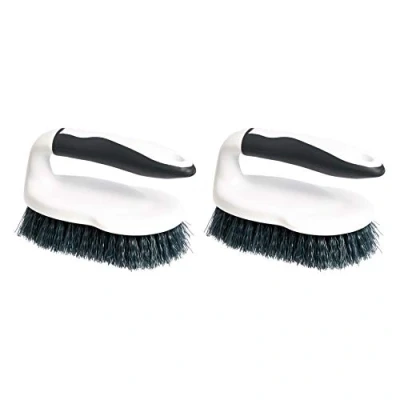 Abbildung von Amazon Basics Universal Scheuerbürste, 2 Stück (Früher Marke AmazonCommercial), Schwarz/Weiß