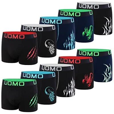 Abbildung von L&amp;K 10er Pack Herren Boxershorts Men Retroshorts mit tollem Muster Sommer Baumwolle 1120 L