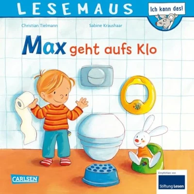 Abbildung von LESEMAUS 61: Max geht aufs Klo: Bilderbuch ab 3 Jahren wichtiges Thema „Trockenwerden“ humorvoll und einfühlsam erzählt (61)