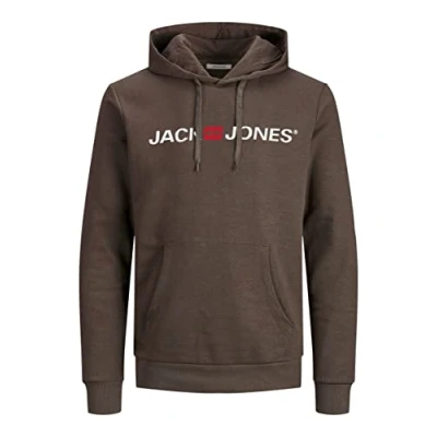 Abbildung von JACK &amp; JONES Herren JJECORP Old Logo Sweat Hood NOOS 12137054, Mulch/REG FIT, L