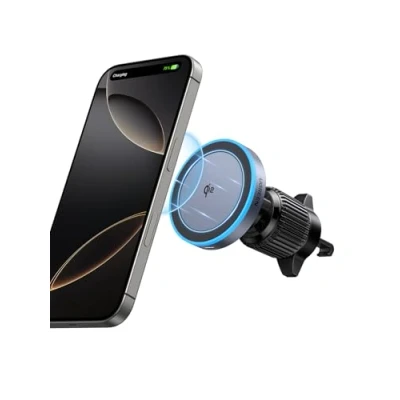 Abbildung von UGREEN Qi2 zertifiziertes 15W Wireless Car Charger Handyhalterung Auto mit Ladefunktion kompatibel MagSafe für iPhone 16/16 Pro/16 Pro Max/15/14/13 1M Kabel