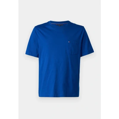 Abbildung von Tommy Hilfiger Essential Solid Pocket TEE Tshirt basic, Herren, Größe: XS, Wedge blue