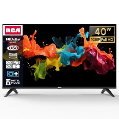 Abbildung von RCA Fernseher 40 Zoll (100 cm) Full HD LED TV mit Triple Tuner (DVB T/T2 C S/S2), USB Media Player, HDMI, CI/CI+, Hotelmodus (2024)