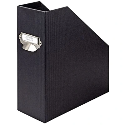 Abbildung von Rössler Papier 1318452701 S.O.H.O. Stehsammler für DIN A4, mit Griff und beschriftbarem Einsteckschild, 11,5 x 26 31,5 cm, Schwarz, 1 Stück
