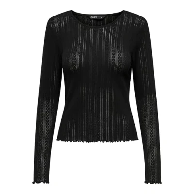 Abbildung von ONLY Onlcarlotta TOP Langarmshirt, Damen, Größe: XS, Black