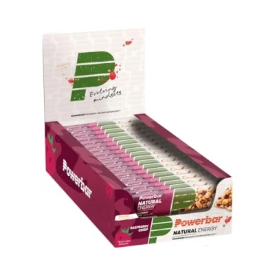 Abbildung von Powerbar Natural Energy Cereal Raspberry Crisp 18x40g veganer Kohlenhydrat Energie Riegel Magnesium palmölfrei