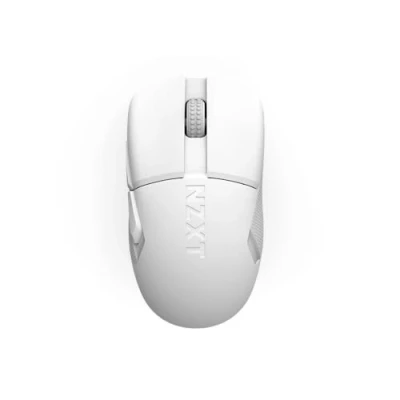 Abbildung von NZXT Gamingmaus Lift Elite Wireless Ultraleicht: 57 g Abfragerate 4K / 8K, optische Schalter, optischer Sensor mit 26K DPI Lange Akkulaufzeit Seitengriffflächen aus Gummi Weiß