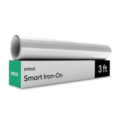 Abbildung von Cricut Smart Bügelfolie, Weiß 33 cm x 91,4 Großpackung