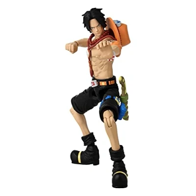 Abbildung von BANDAI Anime Heroes One Piece Figur Portgas D. Ace 17 cm Gelenkfigur Offizielle Lizenz Gelenkige Spielzeug für Kinder ab 4 Jahren 36934