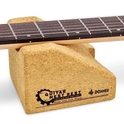 Abbildung von Donner Gitarrenhalskissen, Gitarren Nackenstütze Stütze für Elektro &amp; Akustik Gitarre Bass Saiteninstrumente, Reparatur Werkzeug Pflege, Saitenwechsel, Reparatur, Reinigungswerkzeug