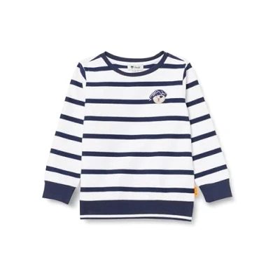 Abbildung von Steiff Sweatshirt EU Größe 116 Bright White, Langarm Sweatshirt, Longsleeve für Kinder, Pullover langärmelig, Babyoberteil, ideales Basic Shirt, bequem und weich, waschmaschinenfest
