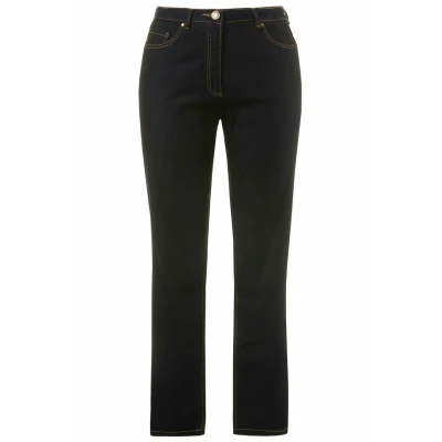 Abbildung von Ulla Popken Jeans Straight Leg, Damen, Größe: 54, Dark blue denim
