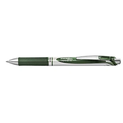 Abbildung von Pentel EnerGel XM BL77 Gelschreiber mit Druckmechanik, waldgrün (1 Stück)