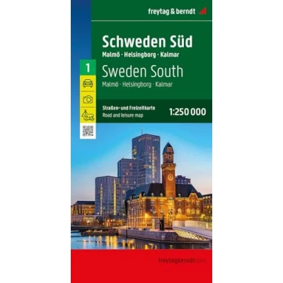 Abbildung von Schweden Süd, Straßen und Freizeitkarte 1:250.000, freytag &amp; berndt: Malmö Helsingborg Kalmar, Camping Stellplätze, Blatt 1 (freytag berndt Auto + Freizeitkarten, Band 1)
