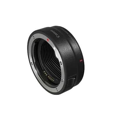 Abbildung von Canon Bajonettadapter EF EOS R für Systemkameras kompatibel mit und S Objektiven Schwarz