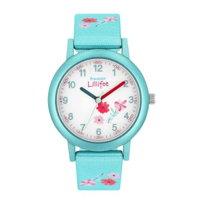 Abbildung von Prinzessin Lillifee Armbanduhr Mädchen Kinder Quarzuhr Analog, mit Textil Armband, 3 bar Wasserdicht, Kommt in Uhren Geschenk Box
