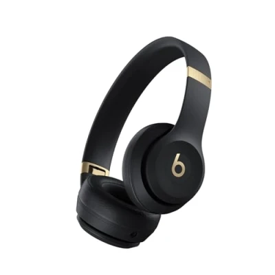 Abbildung von Beats Solo 4 Kabelloser Bluetooth On Ear Kopfhörer, Apple &amp; Android kompatibel, Bis zu 50 Stunden Akkulaufzeit Schwarz Gold