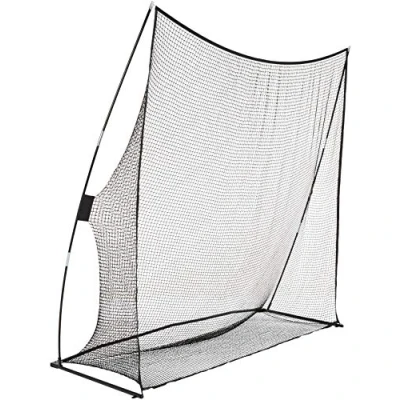 Abbildung von Amazon Basics Golf Trainingsnetz, tragbar, 2,44 x m, Schwarz