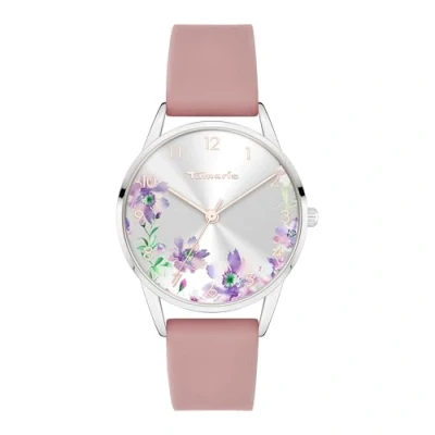 Abbildung von Tamaris Damen Analog Quarz Uhr mit Silikon Armband TT 0189 PQ