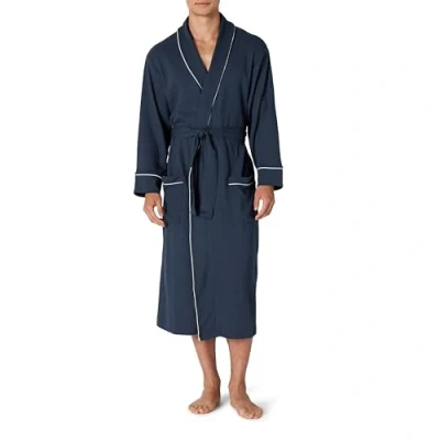 Abbildung von Amazon Essentials Herren Leichter Waffelpiqué Bademantel (erhältlich in Big &amp; Tall), Marineblau, 3XL Große Größen