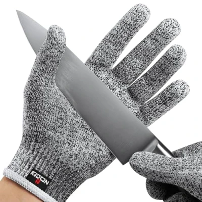 Abbildung von NoCry Schnittsichere Handschuhe Leistungsfähiger Level 5 Schutz, lebensmittelecht. Größe : S, 1 Paar