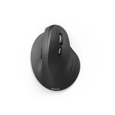 Abbildung von Hama kabellose Maus ergonomisch (Vertikale ohne Kabel für Rechtshänder, Wireless Funk mit optischem Sensor 1000/1400/1800dpi) schwarz