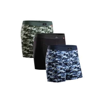 Abbildung von Danish Endurance Classic Trunks Boxershorts, Herren, Größe: XL, Army/camouflage/black