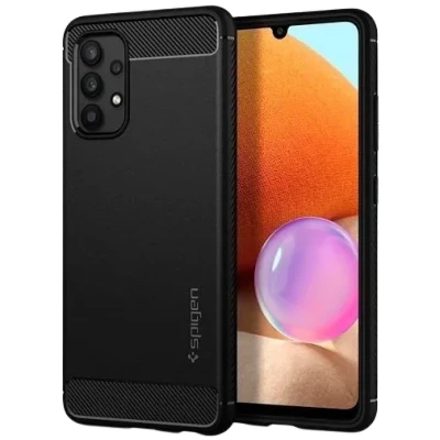 Abbildung von Spigen Rugged Armor TPU Back Cover Schwarz Samsung Galaxy A52 5G