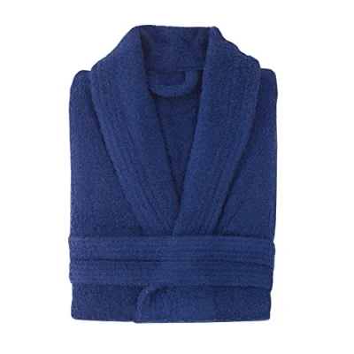 Abbildung von Top Towel Unisex Elegant Bademantel, Blau, XXL