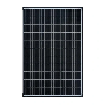 Abbildung von enjoy solar 100W 12V Monokristallines Solarmodul, 182mm Solarzellen 10 Busbars Solarpanel ideal für Wohnmobil, Balkonanlage, Gartenhäuse, Boot