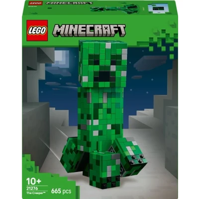 Abbildung von LEGO Minecraft Der Creeper Spielzeug Bewegliche Action Figur inkl. verstecktem Fach mit &amp; TNT Block Bauset für Jungen, Mädchen und Gaming Fans ab 10 Jahren 21276