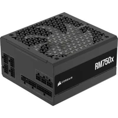 Abbildung von Corsair RM750x Vollständig modulares, geräuscharmes ATX Netzteil 3.1 kompatibel PCIe 5.1 Unterstützung Cybenetics Gold Effizienz Native 12V 2x6 Anschluss Schwarz
