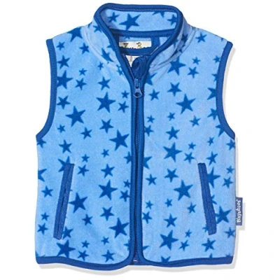 Abbildung von Playshoes Fleece Weste Unisex Kinder Outdoor Oberteil, blau Sterne, 86