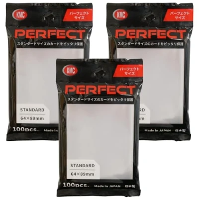 Abbildung von KMC 100 pochettes Card Barrier Perfect Size Soft Sleeves, 3 Packs/Total 300 [Komainu Dou Original Package]