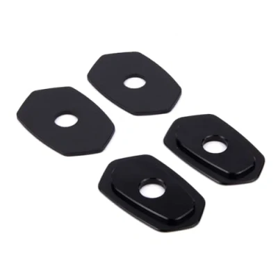 Abbildung von Aharon Motorrad LED Blinkerhalter 4er Pack Kompatibel mit Kawasaki, M8/M10 Gewinde Blinkerplatten CNC Aluminium Montageplatten Adapterplatten Blinkleuchten Blinker für Motorräder